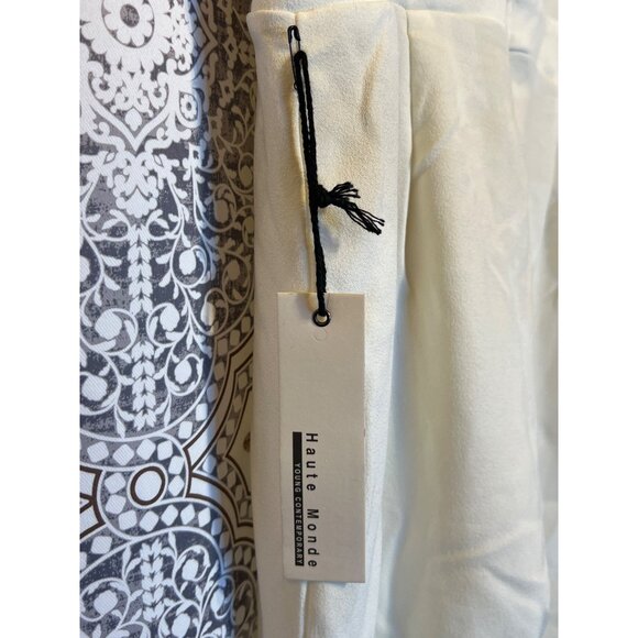 Ivory Haute Monde Strapless Cutout Jumpsuit With Zipper Closure Size L - Picture 8 of 11